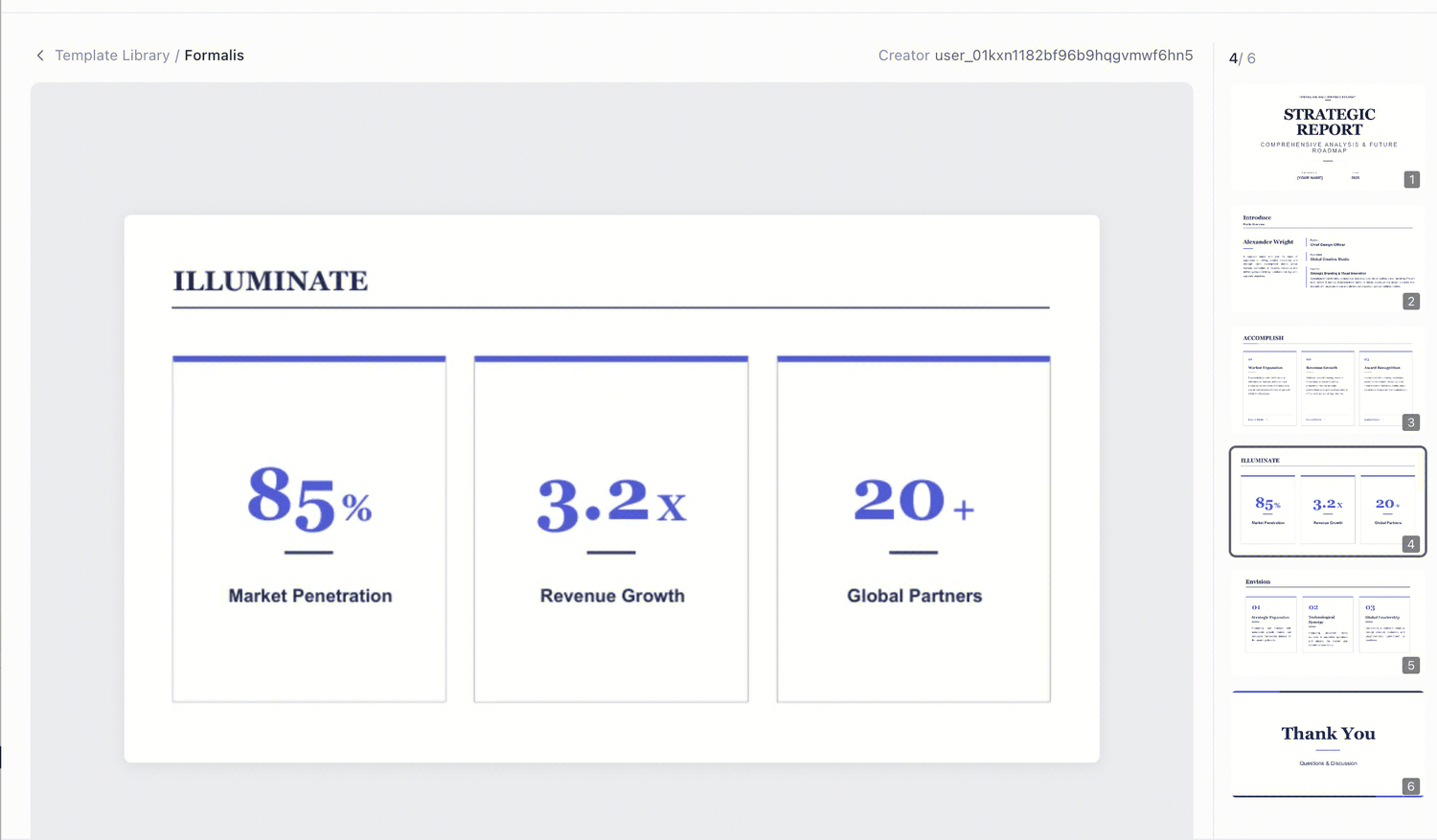 Formalis business presentation template