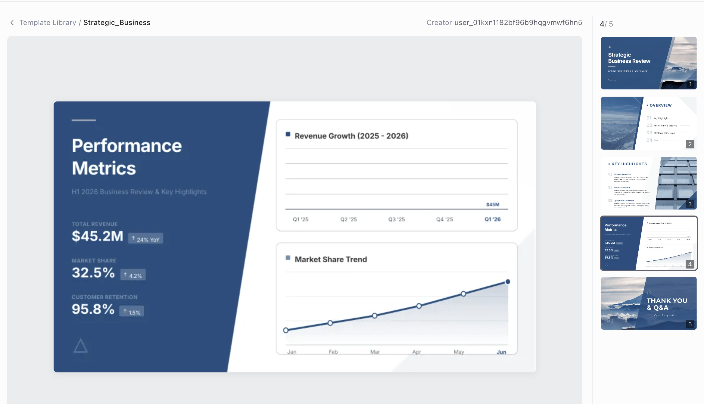 Strategic Business presentation template