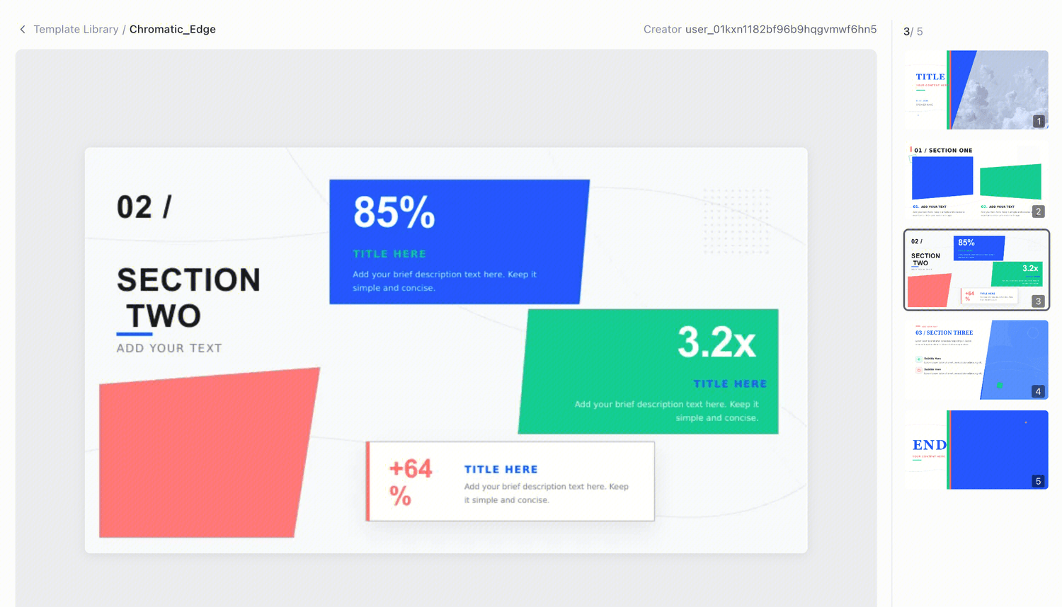 Chromatic Edge pitch presentation template
